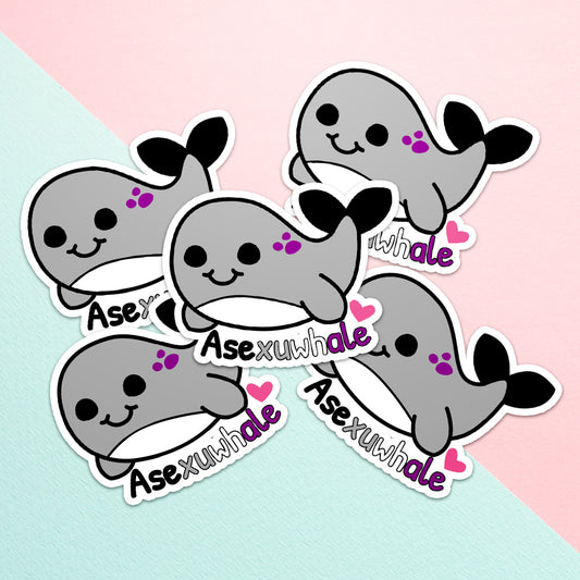 Asexuwhale Vinyl Sticker