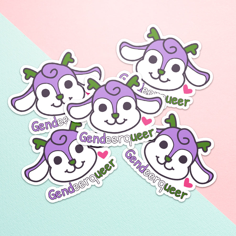 Gendeerqueer Vinyl Sticker