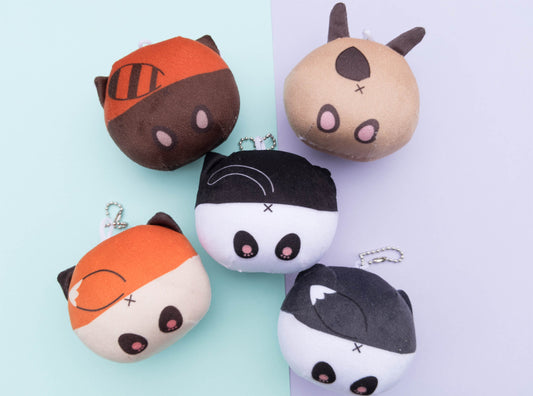 Plush Animal Omanjuu Keychain