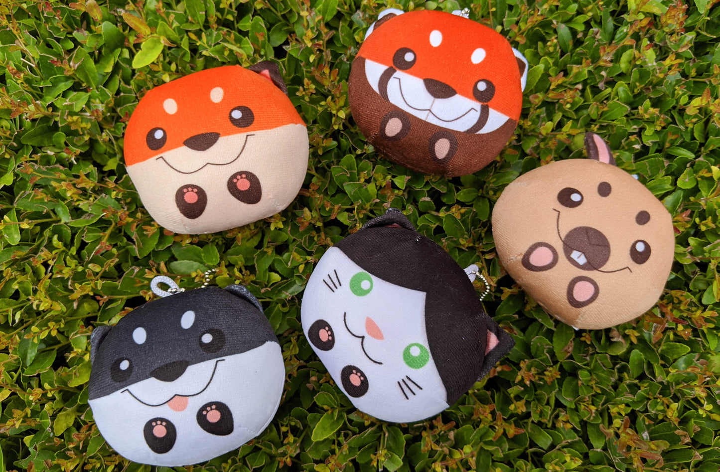 Plush Animal Omanjuu Keychain