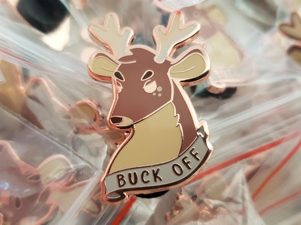 Buck Off Deer Hard Enamel Pin