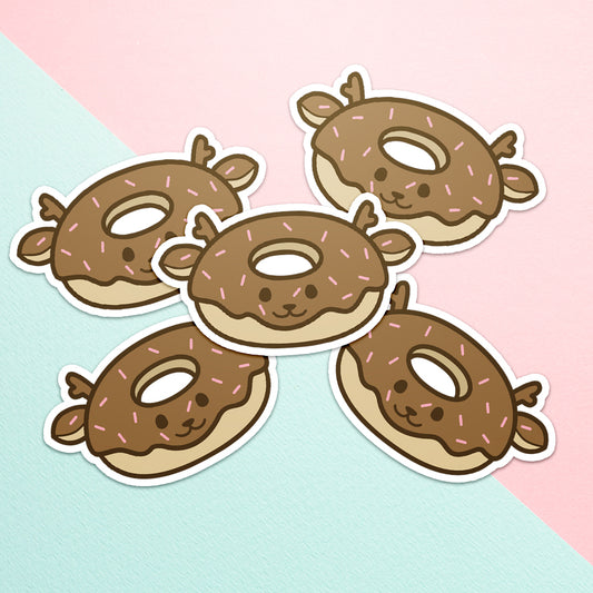 Chocolate Doenut Vinyl Sticker