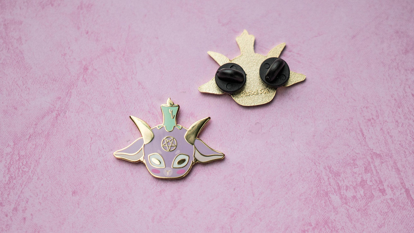 Chibi Baphomet Hard Enamel Pin