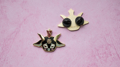 Chibi Baphomet Hard Enamel Pin