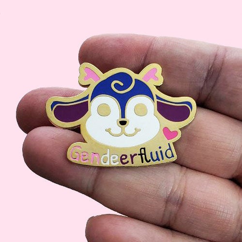 Gendeerfluid Hard Enamel Pin