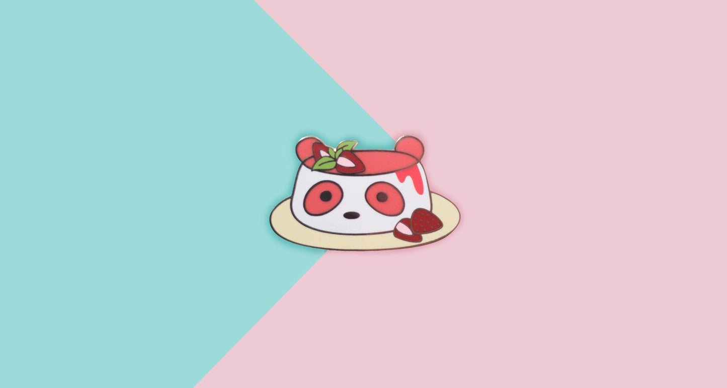 Panda Cotta Hard Enamel Pin